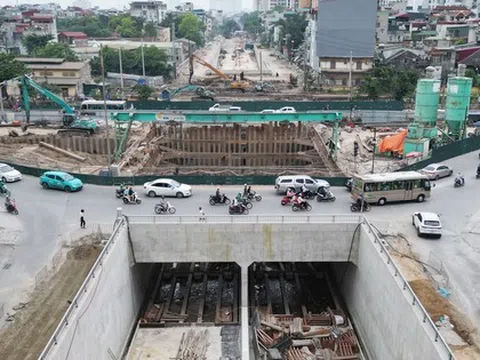 Hầm chui nút giao Giải Phóng - Kim Đồng đạt hơn 70%, về đích vào cuối năm