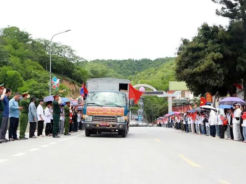 Nghệ An đón 76 hài cốt liệt sĩ quân tình nguyện, chuyên gia Việt Nam hy sinh tại Lào