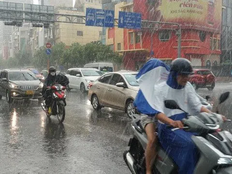 Chi tiết đợt mưa lớn kéo dài từ hôm nay ở TP HCM