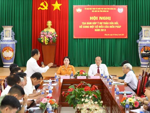 MTTQ và Hội Luật gia Đồng Nai đề xuất nhiều điểm mới trong Dự thảo sửa đổi Hiến pháp 2013