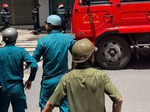 Cháy phòng giao dịch ngân hàng ở Khánh Hòa