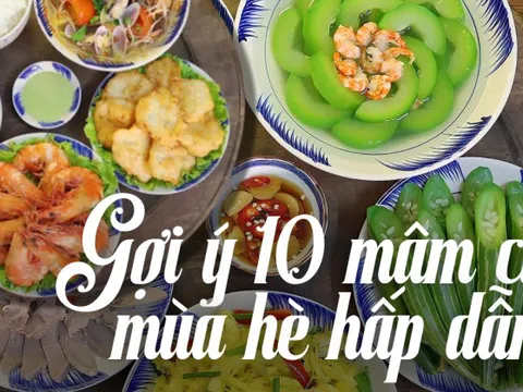 10 mâm cơm mùa hè mát lành nhìn là muốn ăn, nấu xong cả nhà khen nức nở