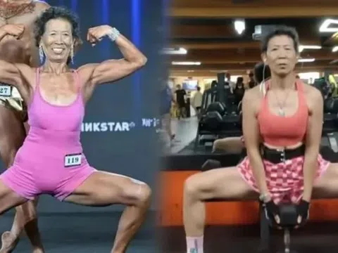 Ngưỡng mộ bà lão 71 tuổi có cơ bụng 6 múi, đoạt giải cao cuộc thi thể hình