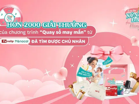 Hơn 2000 giải thưởng của chương trình “Quay số may mắn” từ Ferrolip và Menacal đã tìm được chủ nhân