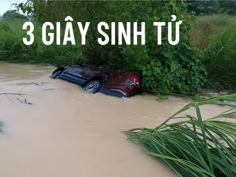 3 giây quyết đoán, ông bố đã cứu sống 5 mạng người trên chiếc xe bị lũ dữ cuốn trôi: Kỹ năng thoát hiểm thần tốc!