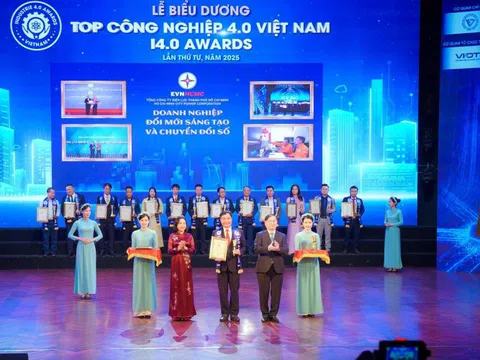EVNHCMC được vinh danh Top Công nghiệp 4.0 Việt Nam năm 2025