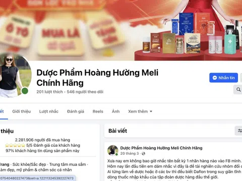 Quảng cáo thực phẩm sai lệch, Cục An toàn Thực phẩm gọi tên "Dược phẩm Hoàng Hường meli chính hãng”
