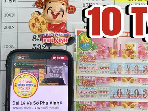 Mua 5 tờ vé số khi đang uống cà phê, người đàn ông ở Vĩnh Long thành "tỉ phú"