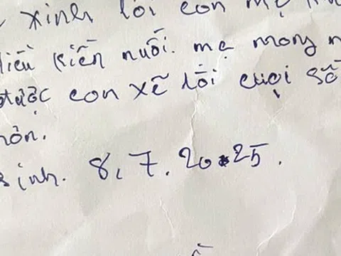 Người mẹ bỏ rơi bé trai trong rừng cao su Đồng Nai với mảnh giấy "xin lỗi con nhiều lắm"