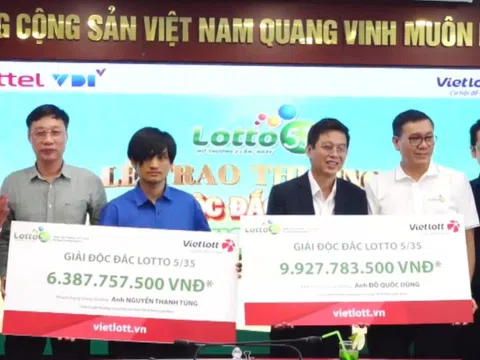 Hai người trúng xổ số Vietlott tiền tỷ không đeo mặt nạ