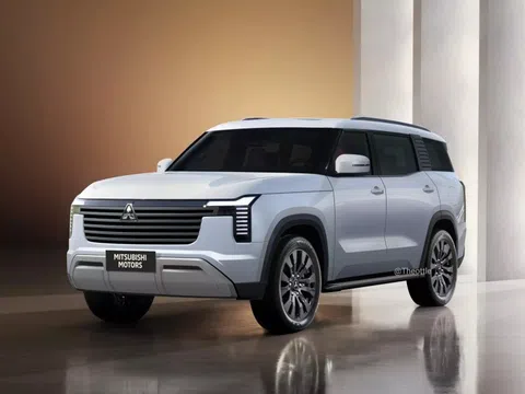 Mitsubishi Pajero mới - đèn giống Xforce, thân xe như Destinator