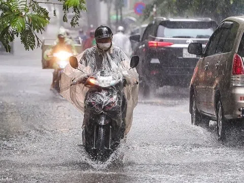 Ngày mai, nhiều nơi xuất hiện mưa to đến rất to