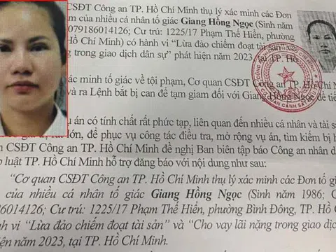 Đã bắt "chủ hụi online" Giang Hồng Ngọc