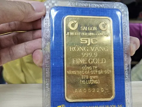 Giá vàng miếng SJC tiếp tục lập đỉnh mới trong sáng 28-8