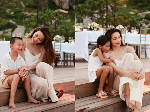 Hồ Ngọc Hà lại có cách rèn con cực hay, tận dụng ngay 1 vật dụng ở vườn: Bảo sao Lisa, Leon đều giỏi giang, ngoan ngoãn thế!