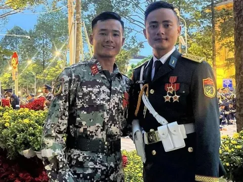 Chuyện đặc biệt về hai anh em ruột cùng tham gia diễu binh 2/9