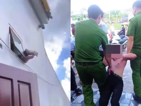 Mắc kẹt 2 chân, người treo lơ lửng khi đột nhập nhà dân qua cửa thông gió