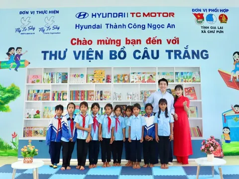 Hyundai Ngọc An tài trợ công trình “Thư viện Bồ Câu Trắng” cho học sinh tiểu học tại Gia Lai