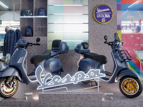 Chi tiết bộ đôi Vespa bản đặc biệt Officina 8, giá cao nhất 160 triệu