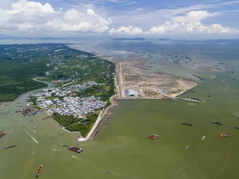 Khu đô thị lấn biển Cần Giờ sau gần nửa năm khởi công