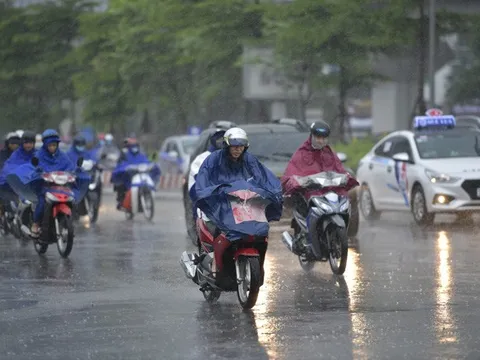 Ngày mai, nhiều nơi xuất hiện mưa to