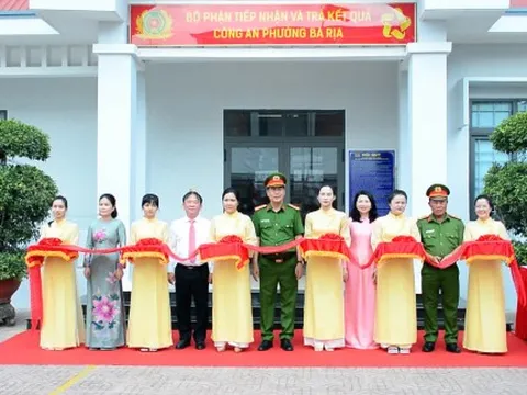 Ra mắt Bộ phận tiếp nhận và trả kết quả tại Công an phường Bà Rịa