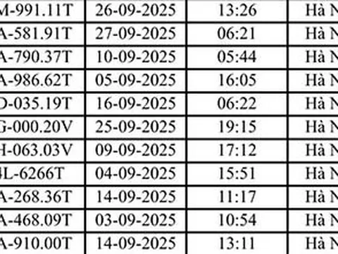 221 xe máy, ô tô Hà Nội có biển số sau nhanh chóng nộp phạt nguội theo Nghị định 168