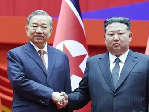 Lễ đón trọng thể Tổng Bí thư Tô Lâm thăm cấp Nhà nước tới Cộng hòa Dân chủ Nhân dân Triều Tiên