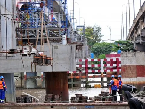 Tiếp tục sử dụng công nghệ hiện đại nâng tĩnh không cầu Bình Phước 1 