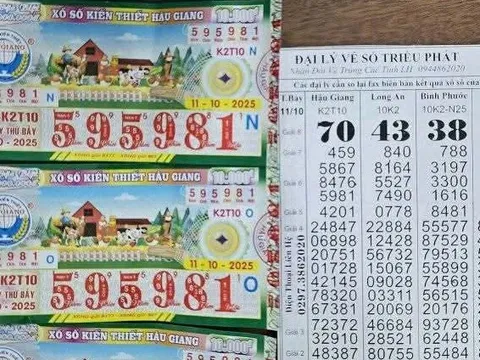 Xổ số miền Nam: 28 tờ vé số trúng độc đắc tại An Giang và Cà Mau