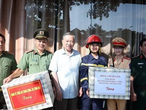 Tổng Bí thư Tô Lâm kiểm tra công tác khắc phục hậu quả bão, lụt tại Thái Nguyên