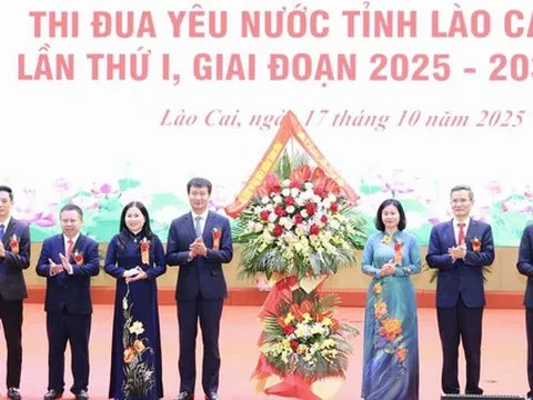 Đồng chí Nguyễn Thị Tuyến dự Đại hội Thi đua yêu nước tỉnh Lào Cai lần thứ I, giai đoạn 2025 - 2030