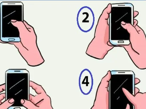 Cách cầm điện thoại nói lên tính cách khác biệt gì ở bạn?