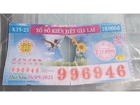 Vé số trúng 2 tỉ đồng bị rách: Động thái bất ngờ của Công ty XSKT Gia Lai