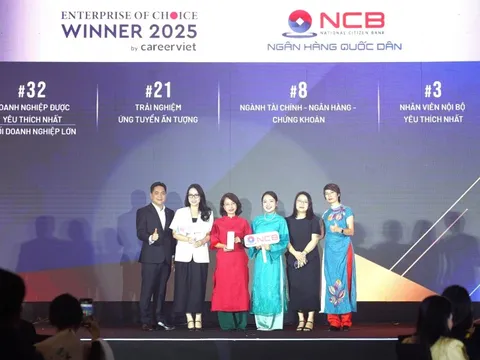 NCB được vinh danh top 'Doanh nghiệp được yêu thích 2025'