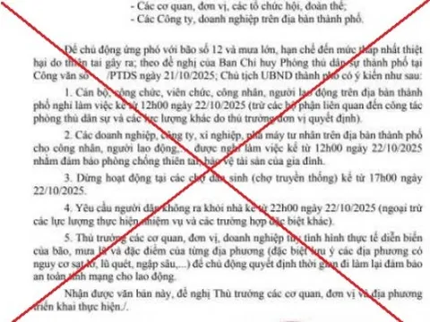 Đà Nẵng không chủ trương chỉ đạo nghỉ làm việc do bão số 12