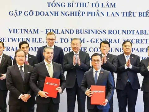 Tổng Bí thư Tô Lâm chứng kiến Vietjet ký thỏa thuận hợp tác với học viện hàng không Airways Aviation