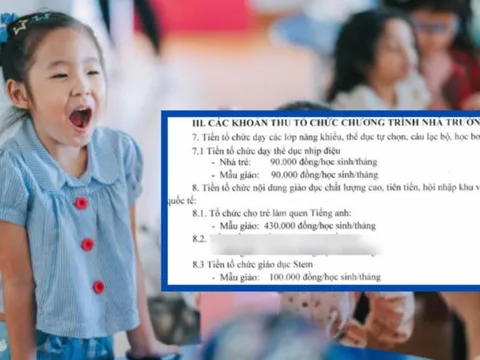 Khoản tiền "lạ hoắc" trong phiếu thu, nhiều phụ huynh chưa nghe thấy bao giờ: Lên tới 440 nghìn đồng/tháng