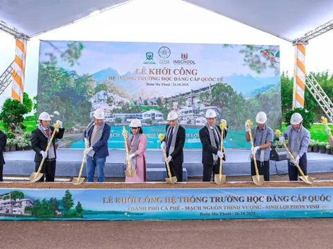 Trung Nguyên Legend khởi công hệ thống trường học tiêu chuẩn quốc tế tại Thành Phố Cà Phê