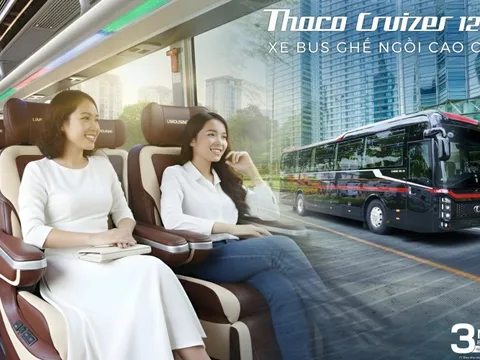 Ra mắt xe ghế ngồi cao cấp THACO Cruizer 120S thế hệ mới phiên bản 29 chỗ