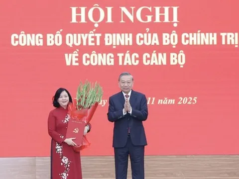 Bà Bùi Thị Minh Hoài giữ chức Bí thư Đảng ủy Mặt trận Tổ quốc, các đoàn thể Trung ương