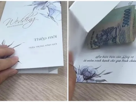 Mới đi làm được 2 ngày, cô gái nhận được thiệp cưới kẹp tờ 500 nghìn đồng cùng một lời dặn