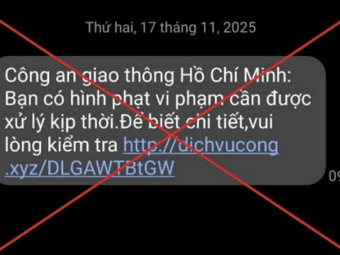 Công an TP. Hà Nội cảnh báo loại tin nhắn mới có thể khiến người dân bị chiếm quyền điều khiển điện thoại