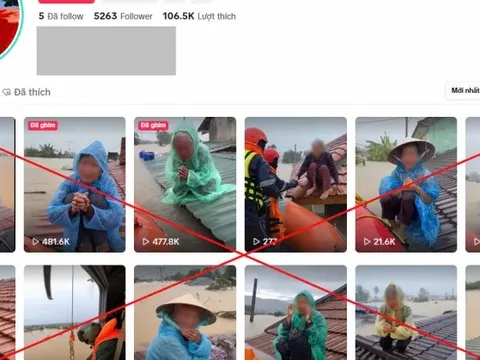 Dùng AI giả mạo clip người dân miền Trung khóc kêu cứu thương tâm trên nóc nhà: Quá phẫn nộ!