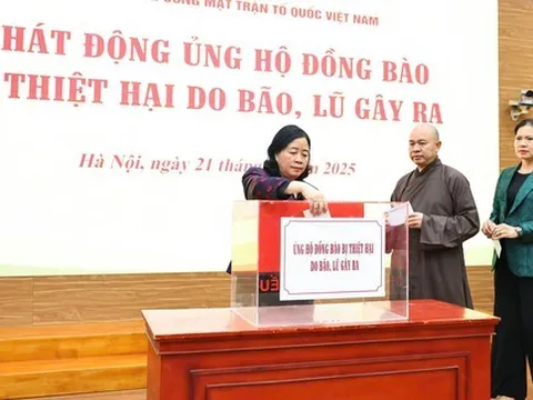 Mặt trận Tổ quốc Việt Nam phát động "Toàn dân ủng hộ đồng bào miền Trung, Tây Nguyên khắc phục hậu quả mưa lũ"