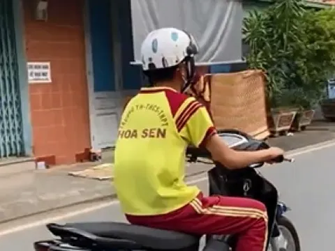 Công an làm việc với nam sinh chạy xe độ pô, che biển số rồi quay clip đăng TikTok