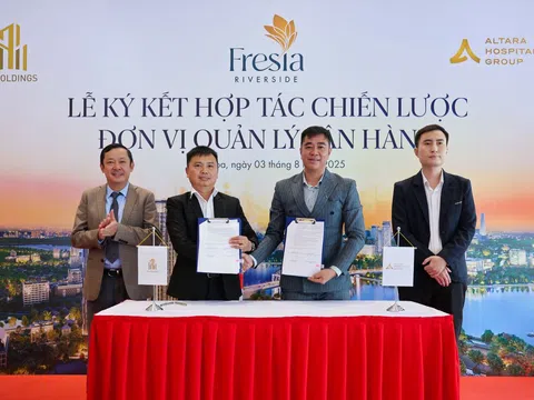 Chủ đầu tư TV Holdings ký kết hợp tác chiến lược Altara Hospitality Group - đơn vị quản lý vận hành dự án Fresia Riverside
